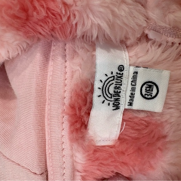 Adorable Pink Heart Kids Footie - Picture 4 of 4